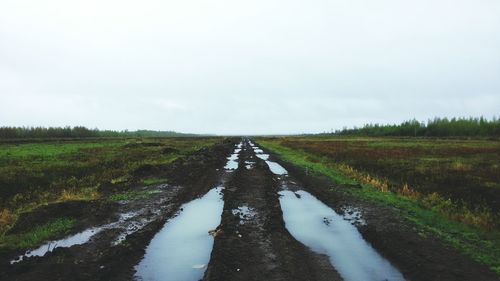 Scenic view of landscape against sky