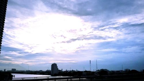 Cloudy sky at sunset