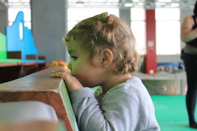 Close-up of girl
