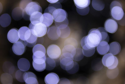 Defocused image of illuminated lights