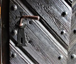 Full frame shot of metal door