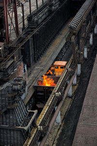 High angle view of industrial building