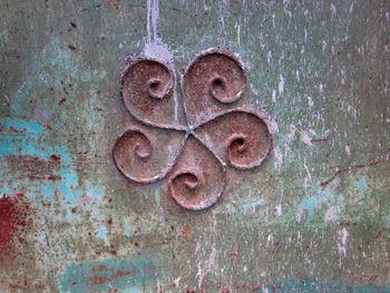 Close-up of old door