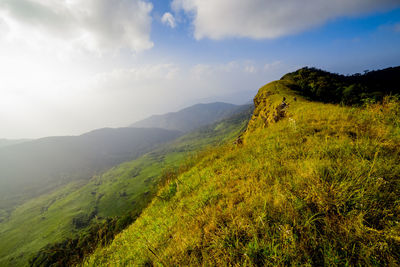 Scenic view of landscape against sky