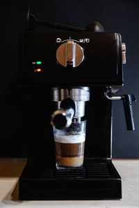 Close-up of coffee on table