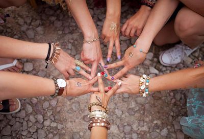 Close-up of hands