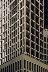 Low angle view of modern building in city