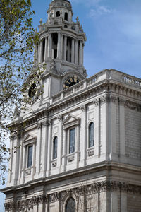 Low angle view of historical building