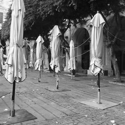 Clothes drying on clothesline