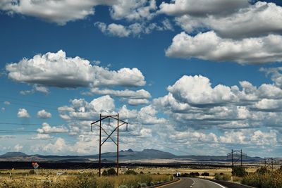 Scenic view of land against sky