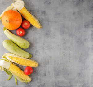 High angle view of fruits in container