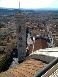 High angle view of cityscape