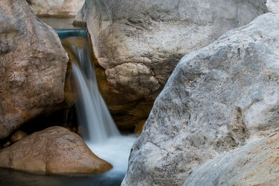 Scenic view of waterfall