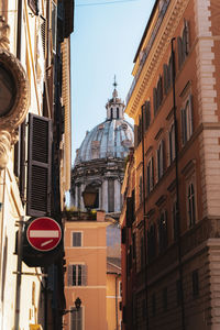 Low angle view of buildings against sky