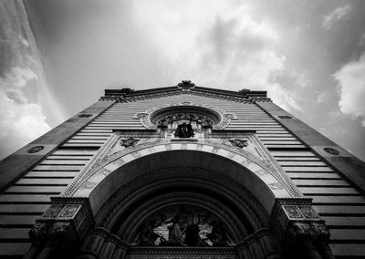 Low angle view of building against sky