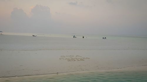 Scenic view of sea against sky