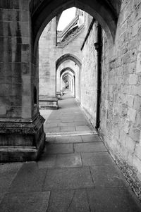 Corridor of old building