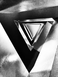 High angle view of text on wall