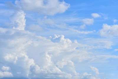 Low angle view of clouds in sky