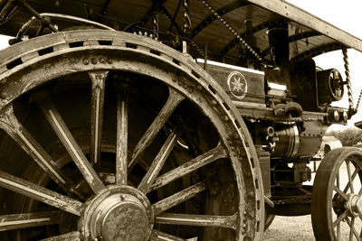 Close-up of illuminated wheel