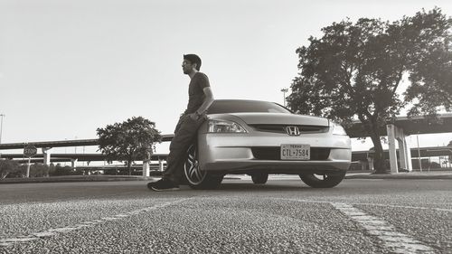 Car on road