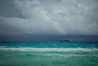 Scenic view of sea against sky