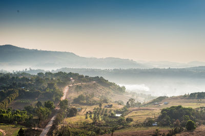 Scenic view of landscape against sky