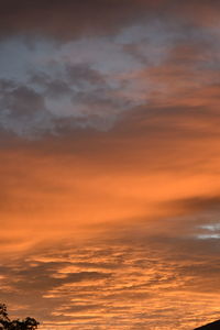 Scenic view of sky at sunset