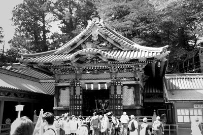 People in temple