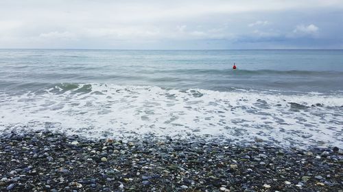 Scenic view of sea against sky