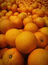 Full frame shot of oranges at market