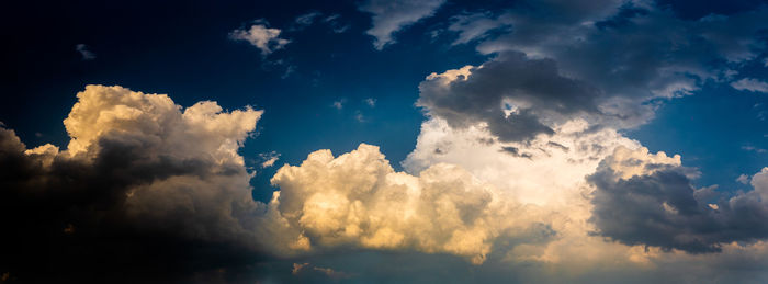 Low angle view of clouds in sky