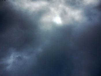 Low angle view of storm clouds in sky