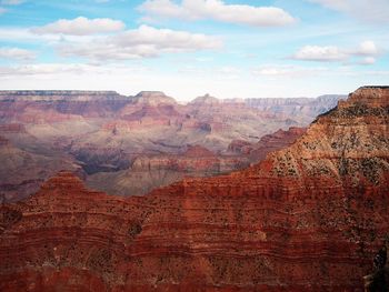 Scenic view of rock formations