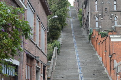 Narrow alley in city