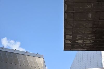 Low angle view of house against clear sky