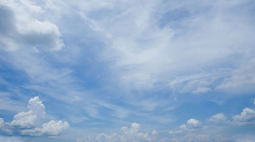 Low angle view of clouds in sky