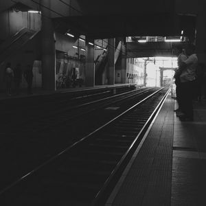 Railroad station platform