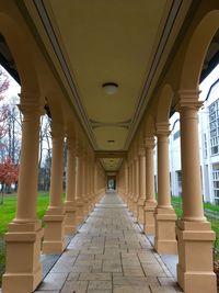 View of corridor of building