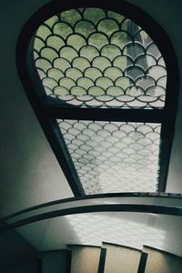 Low angle view of skylight