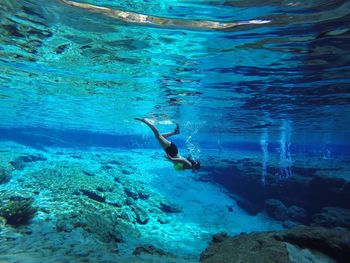 Sea swimming in sea