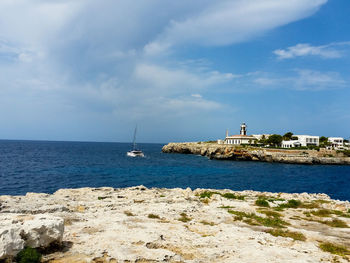 Scenic view of sea against sky