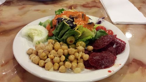 Close-up of food in plate