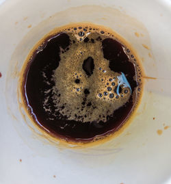 Close-up of coffee in cup