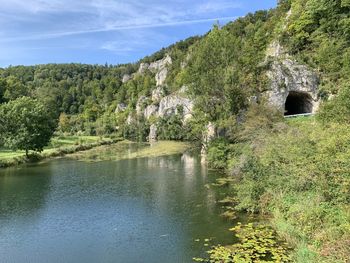 Scenic view of river against sky