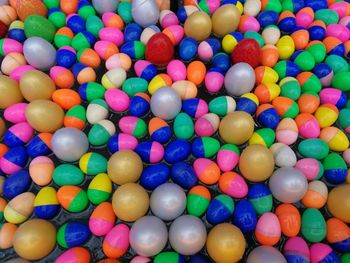 Full frame shot of multi colored balls