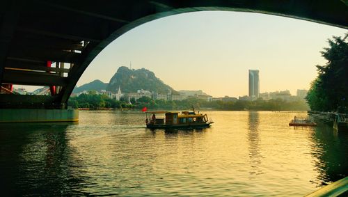 Scenic view of river against sky