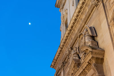 Night in lecce. capital of salento. baroque and ancient history of puglia