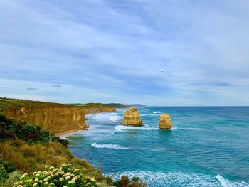 Scenic view of sea against sky