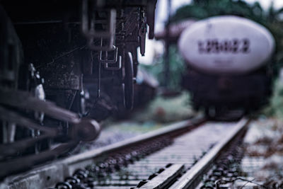 Train on railroad track